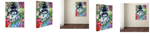 Trademark Global Oxana Ziaka 'Raccoon' Canvas Art - 19" x 14" x 2"